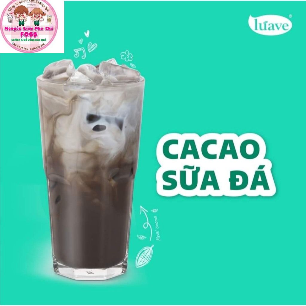 Bột Ca cao Luave Nguyên Chất Gói 500gr/ Cocoas Luave 500Gr
