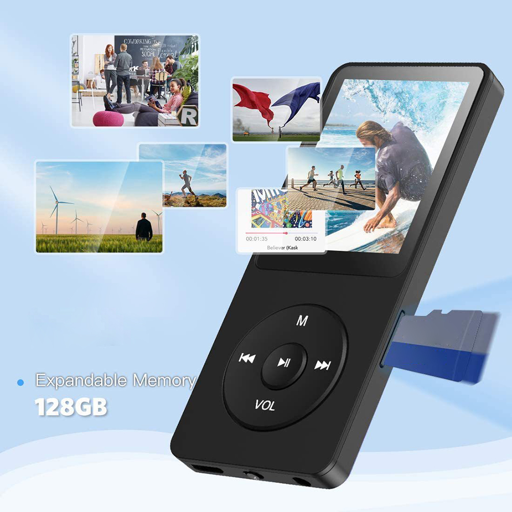【Prime deal】 MP3 Player Type-C HiFi Lossless Music Player -Compatible5.4 Student Walkman Support FM E-Book Recording for Kids.