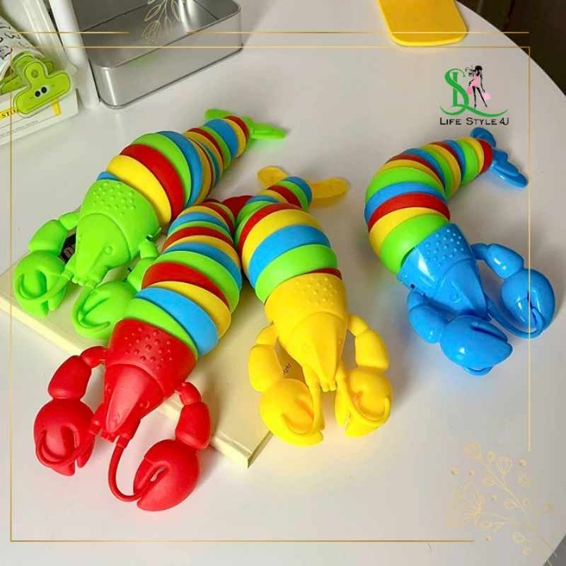 Đồ chơi giảm stress, đồ chơi nhựa hình tôm hùm vui nhộn, đồ chơi tôm hùm giảm căng thẳng độc lạ - Life Style 4U