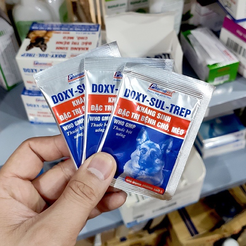 Kháng sinh cho chó mèo Doxy Sul Trep 5g cho thú cưng