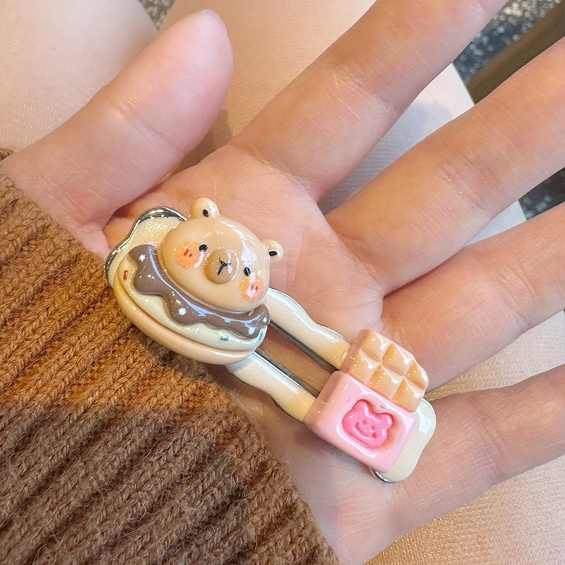 Kẹp Mái Capybara Cute Phụ Kiện Tóc Đáng Yêu