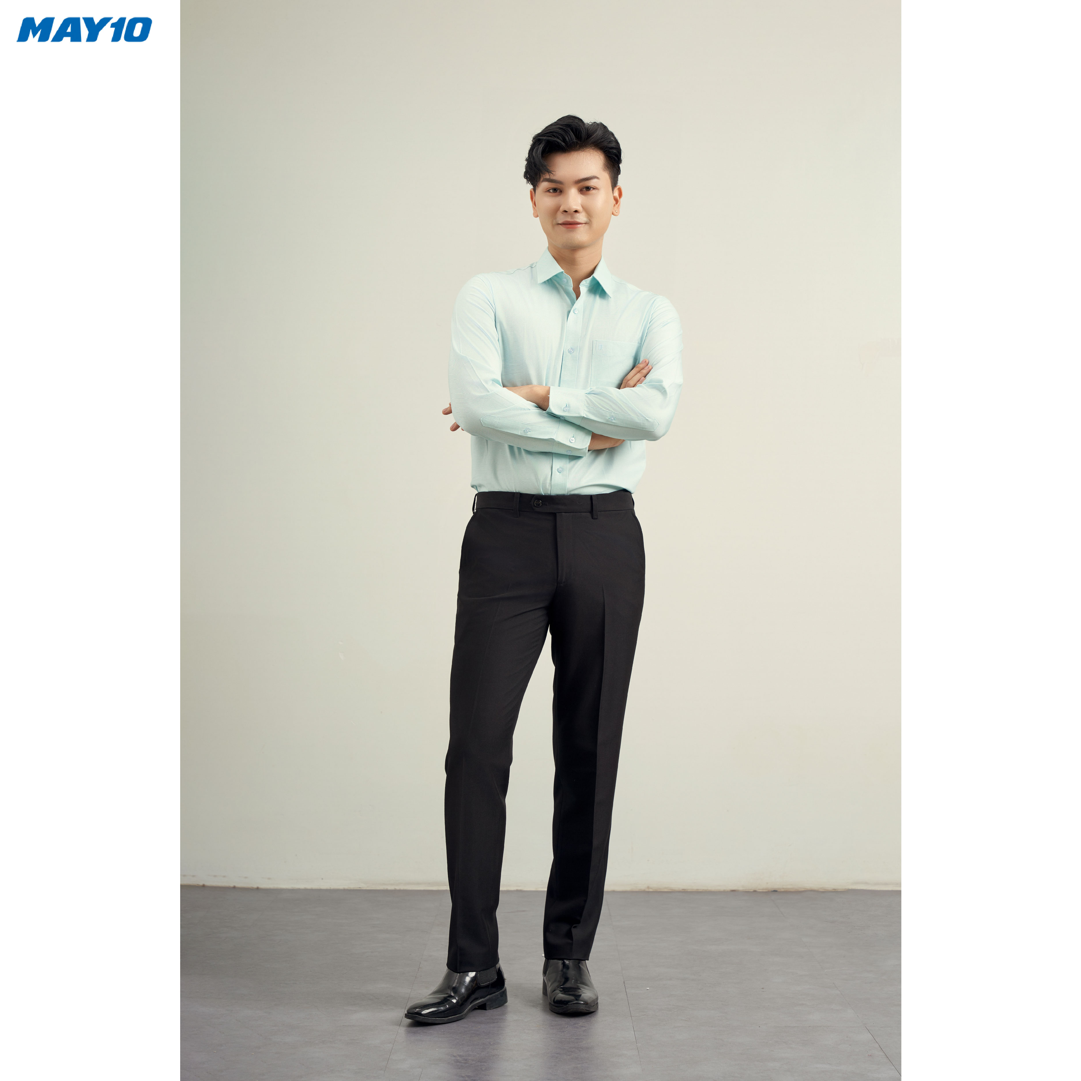 Sơ mi nam dài tay May 10 form Regular mã 010121241LT