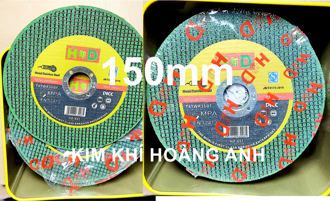25 viên đá cắt sắt, đá cắt inox 150 hd