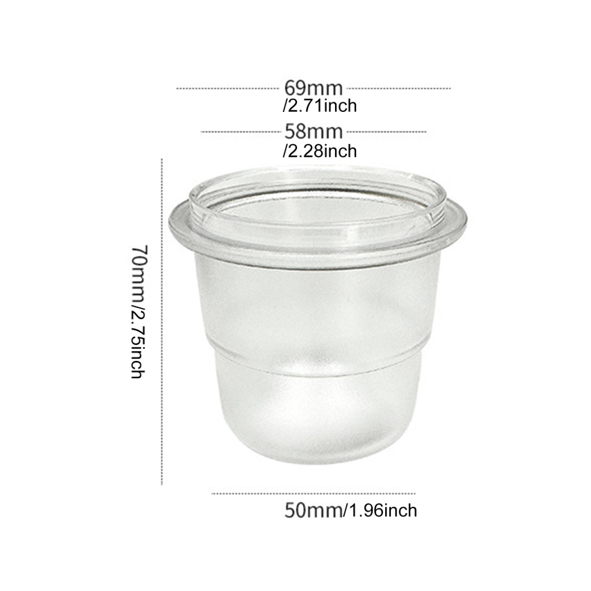 58mm liều bột cup Tương thích với 58mm Espresso portafilter xếp chồng Máy pha cà phê Espresso phụ kiện