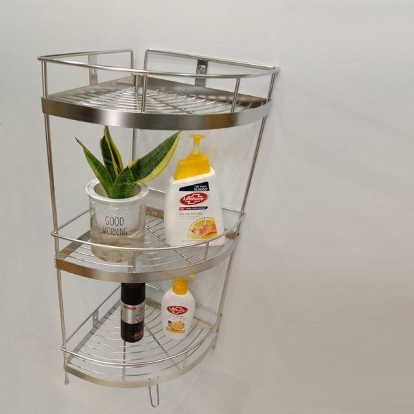 Kệ Inox Góc 3 Tầng Siêu Bền