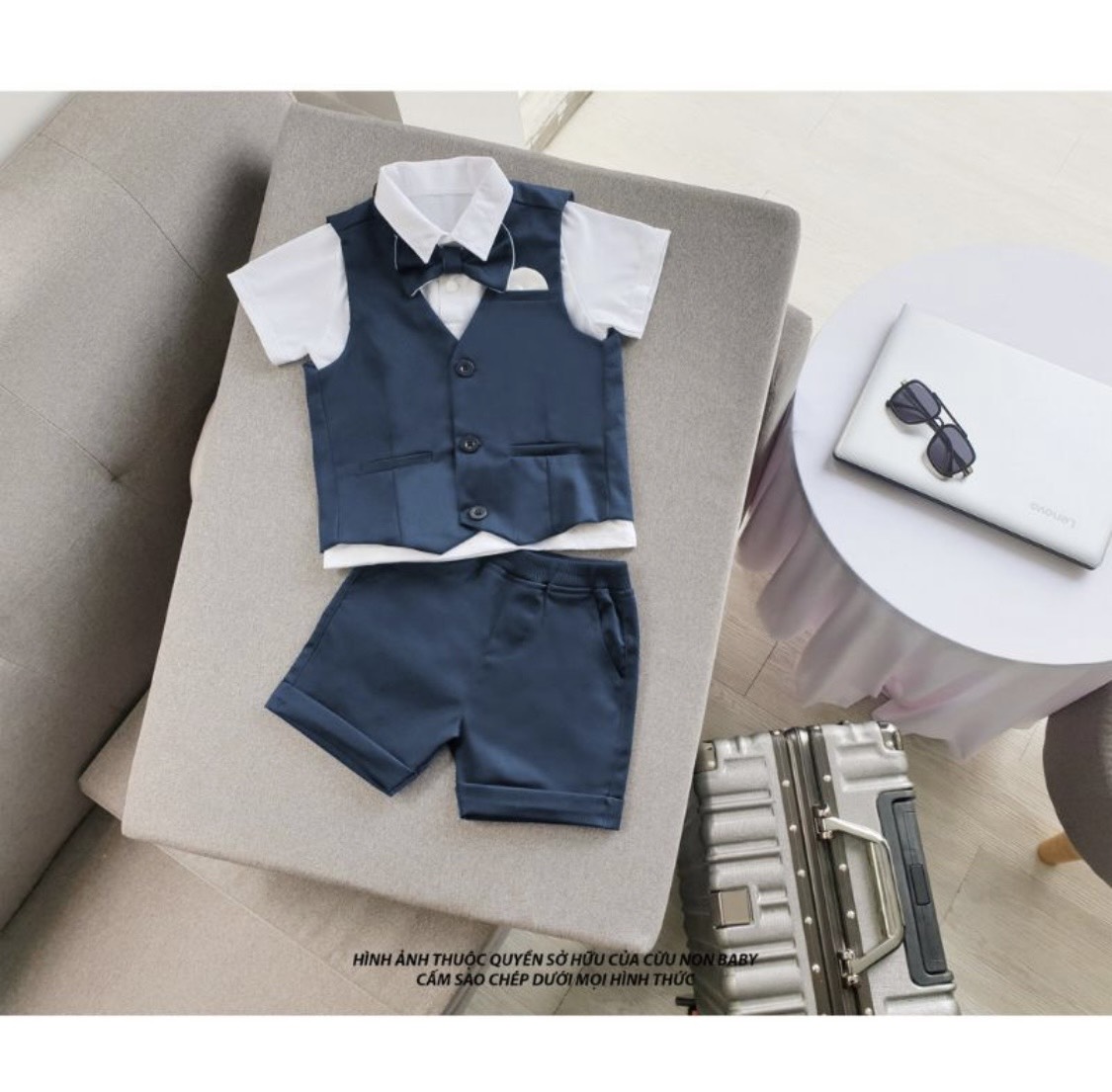 Bộ yếm vest gile bé trai 10-26kg