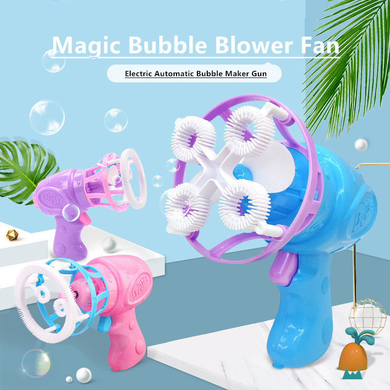 TOYSMARS Bubble Toys Electric Bubble Machine Automatic Bubble Maker Machine Electric Bubble Toy Outdoor Play Baby Kids Toys