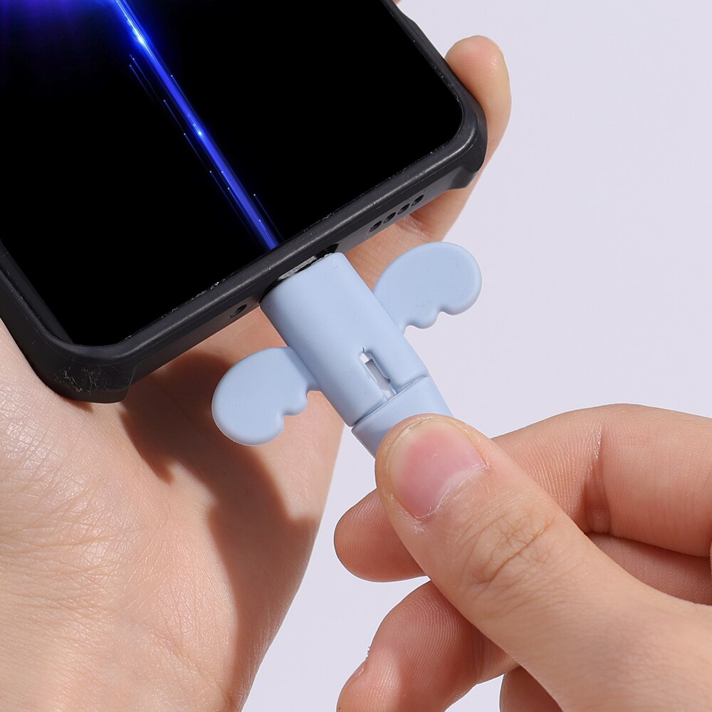 1/4 vỏ bảo vệ cáp sạc Silicon Phụ kiện điện thoại vạn năng Ốp bảo vệ cáp dữ liệu chống vỡ