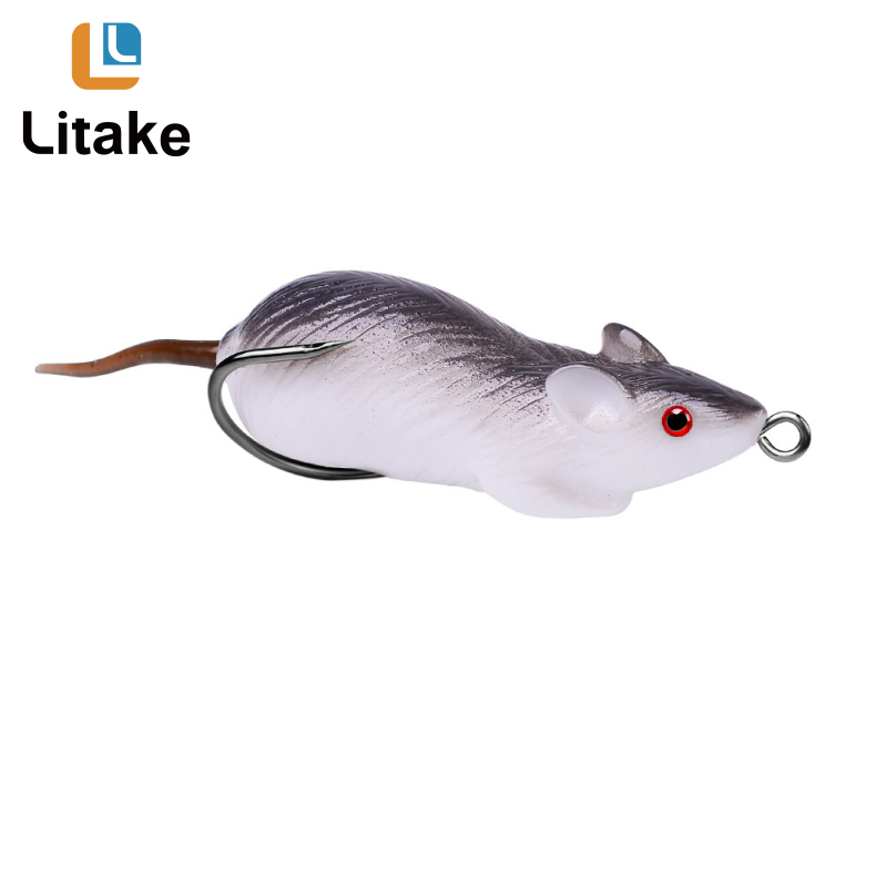 LankeBike Mall Mainly Outdoor】 Soft Mouse Fishing Lures Artificial Bait Top  Water Tackle Dual Hooks Bionic Bait Bass Bait Hooks Tackle 6cm / 11.5g