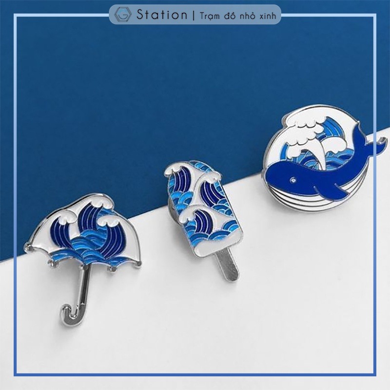 Ocean Brooch Enamel Pins Kacket Badge - GC011