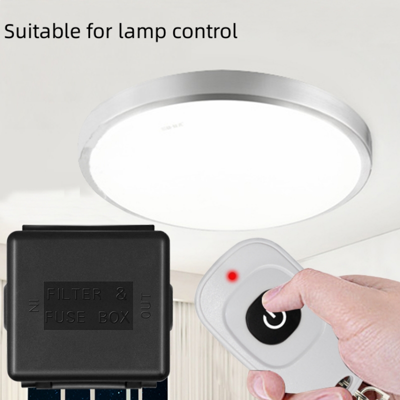Aitemay 433 Mhz DC 12V 1CH Relay Module Receiver EV1527 Wireless Remote Control Switch for Garage Curtain Lamp Appliance