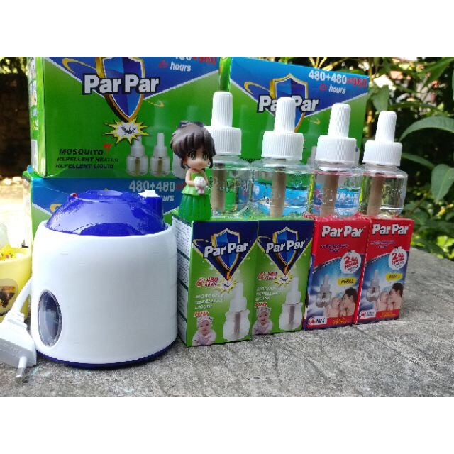 máy đuổi muỗi par par + tặng 1 lọ tin dầu