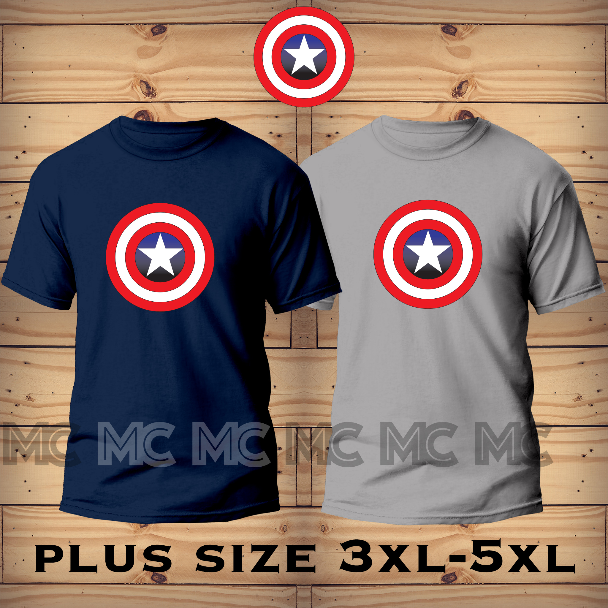 Plus Size Captain America Shield t shirt men & women /Premium