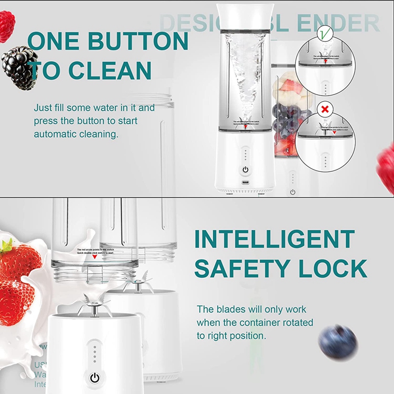 Portable Blender Smoothie Blender Cup USB Rechargeable, for Shakes and Smoothies