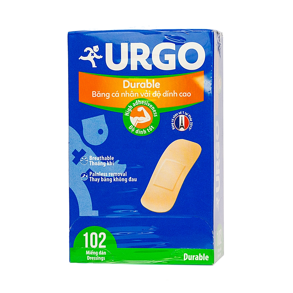 Băng cá nhân độ dính cao Urgo Durable
