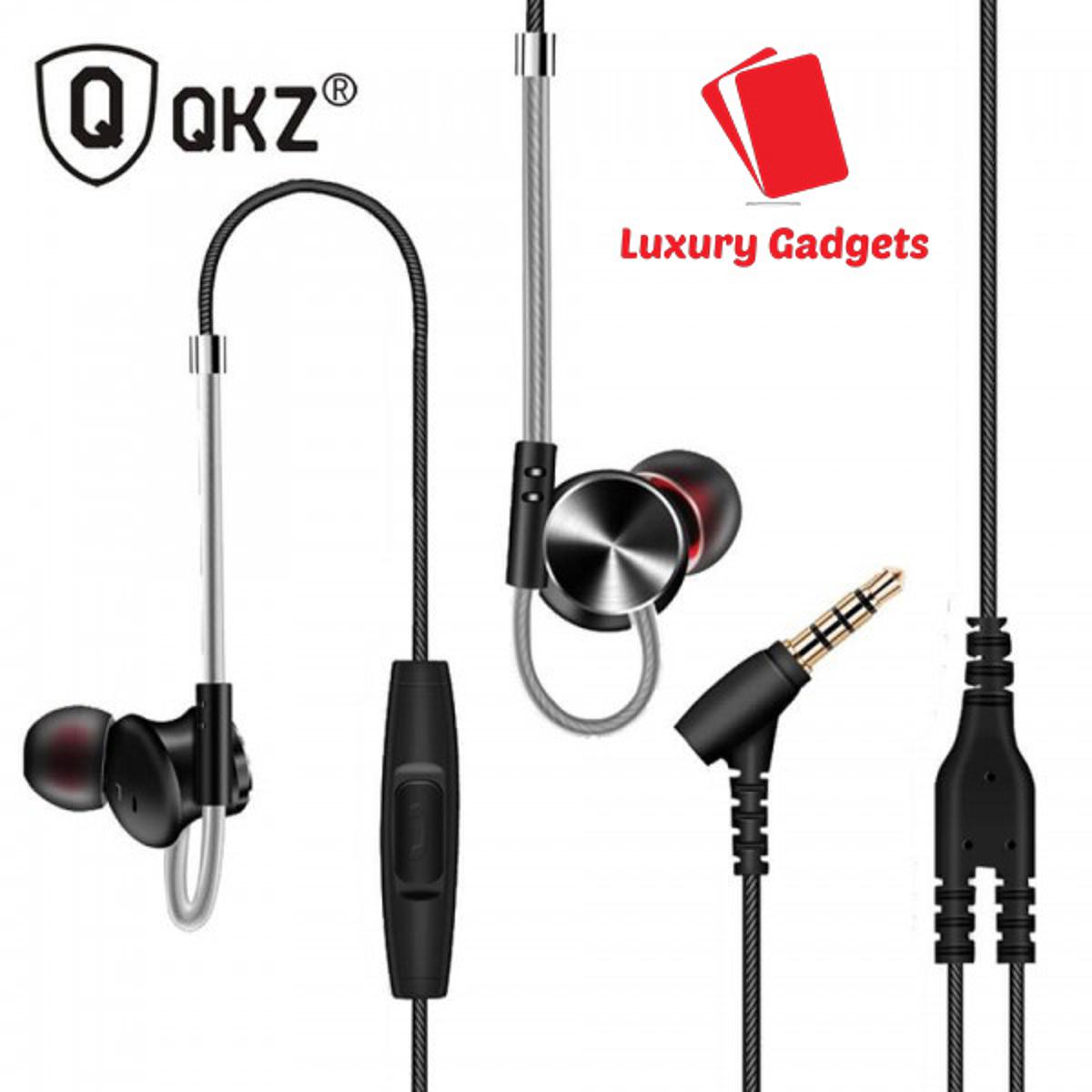 QKZ Type C or Metallic In Ear Headphone With Noise Reduction HD HIF  Stereo Heavy Bass Boosted Mobile Laptop PC Gaming Wired Headsets In-Ear