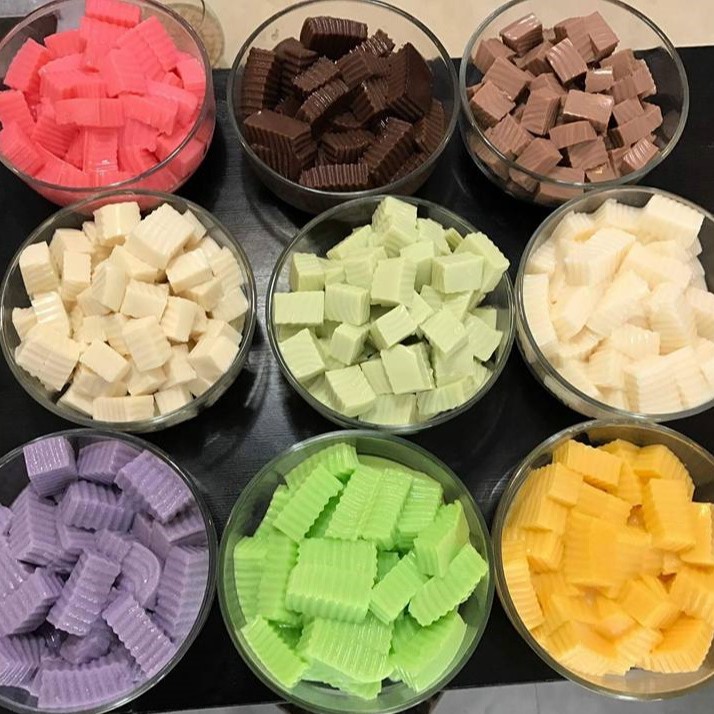 Bột Pudding Mole Đài Loan 1kg - Trứng/Dâu/Socola/Dưa lưới/Khoai Môn