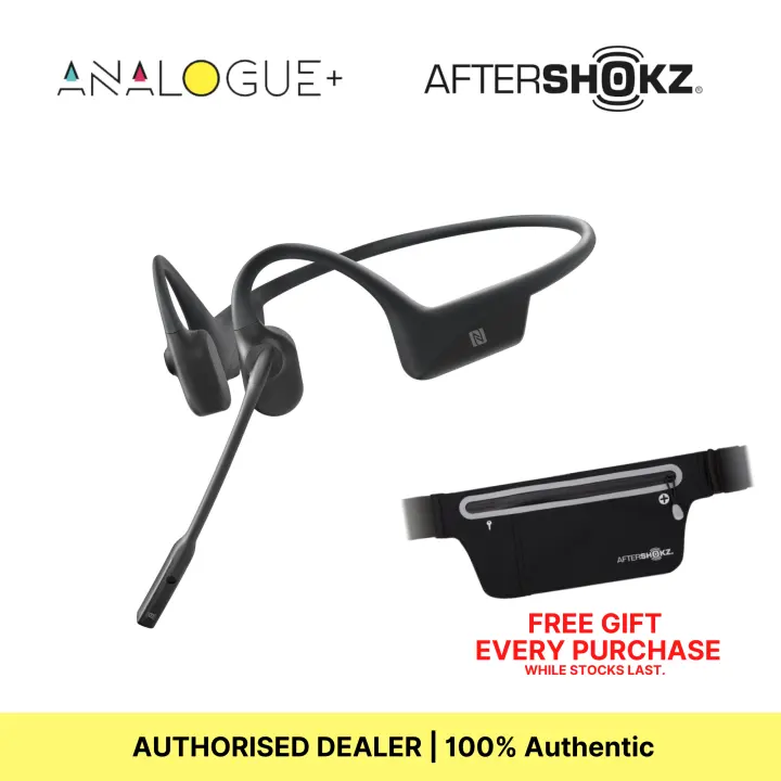 aftershokz opencomm bone conduction bluetooth headset