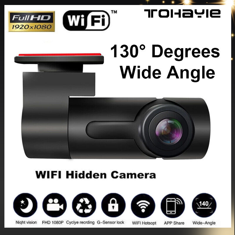 Tohayie Hd กล้องติดรถยนต์อัจฉริยะ Wifi Car Cameraกล้องหน้ารถ กล้องติดหน้ารถ  กล้องติดรถ ความคมชัด 140°Wide Angle G-Sensor 24H Parking Monitor - Hestia.  - Thaipick