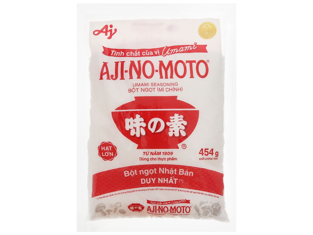 Bột ngọt hạt lớn Ajinomoto gói 454g ( Mì chính)