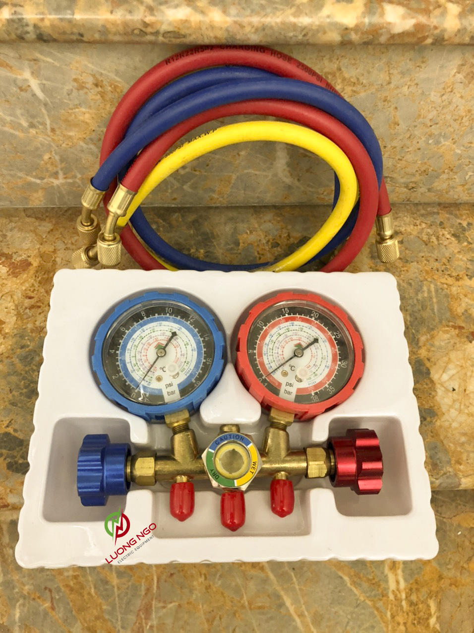 Bộ đồng hồ Gas đôi HONGSEN HS-536C