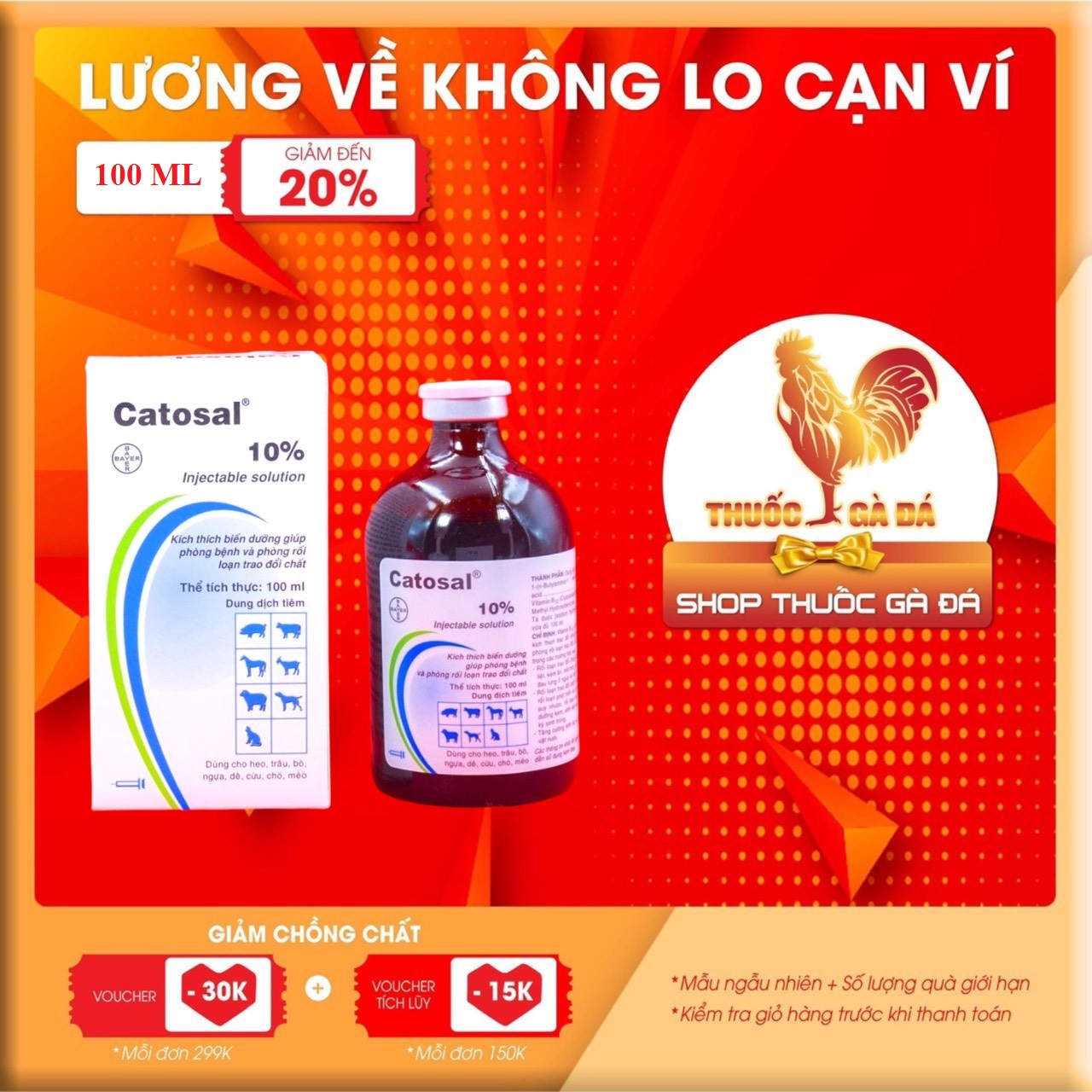 Catosal thái dinh dưỡng cho gà đá chai 100ml