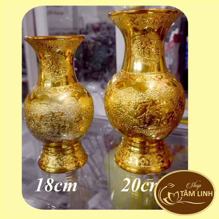 Bình Hoa Thờ Cúng Kim Sa Vàng