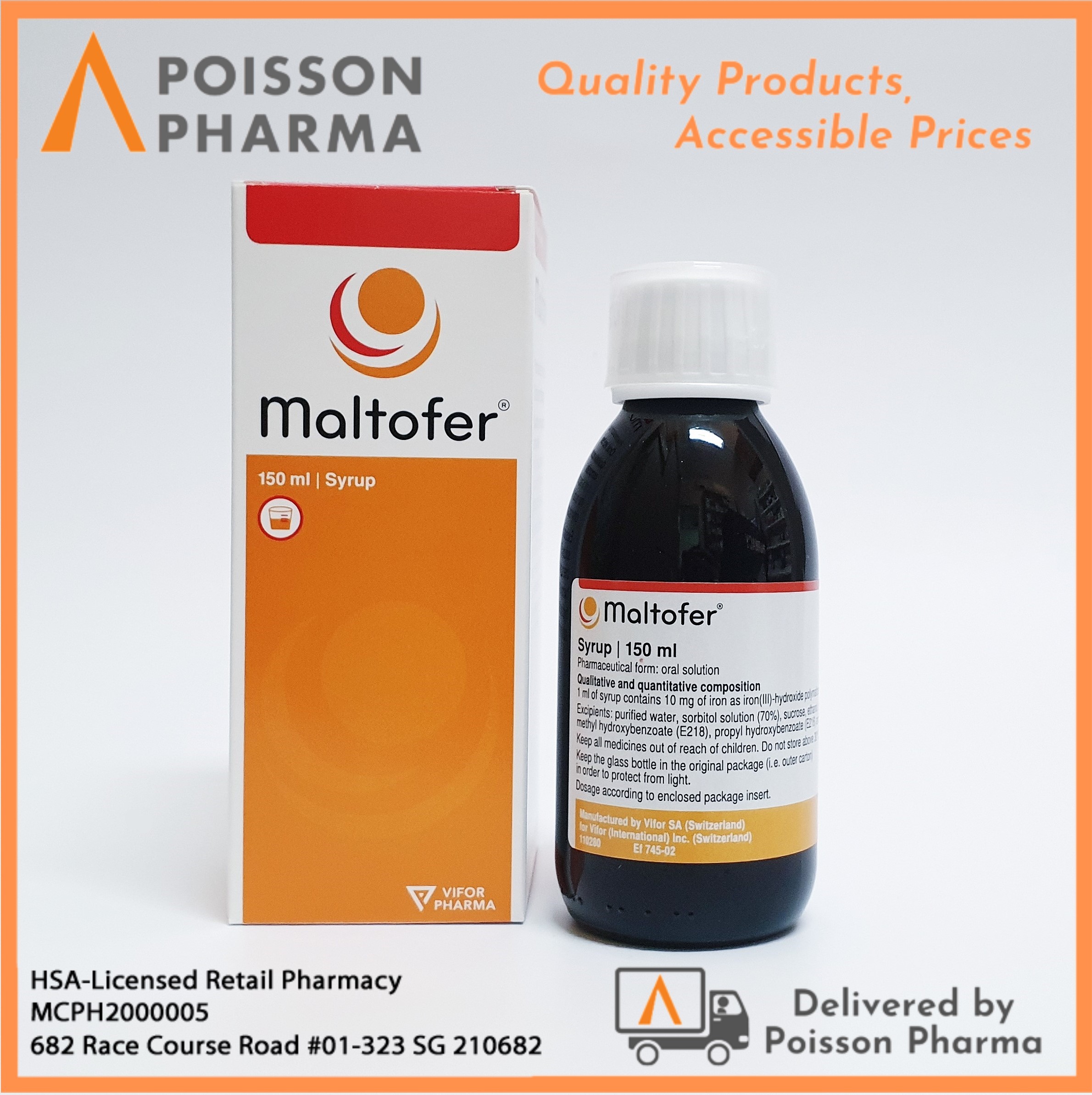 Bundle Of 2 Bots Maltofer 50mg 5ml Syrup 150ml Lazada Singapore