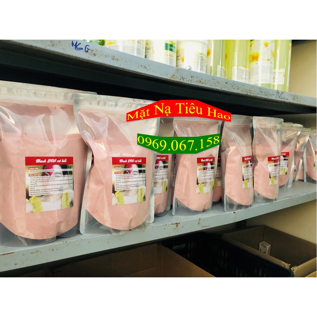 Bột đắp mặt nạ dna Cá Hồi collagen handmade 1kg