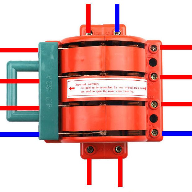 CẦU DAO ĐẢO 3 PHA 4 CỰC 63A -100A