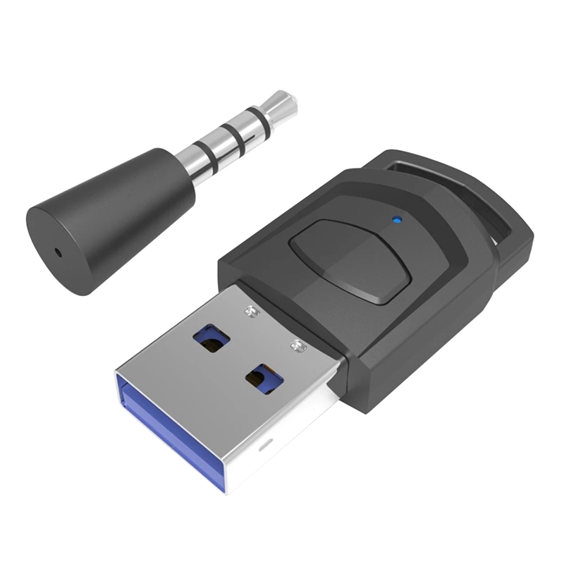 -1 Piece Wireless Gaming Audio Headset Adapter Receiver Replacement Parts Accessories for Game Console Headset Bluetooth 5.0 Audio Transmitter