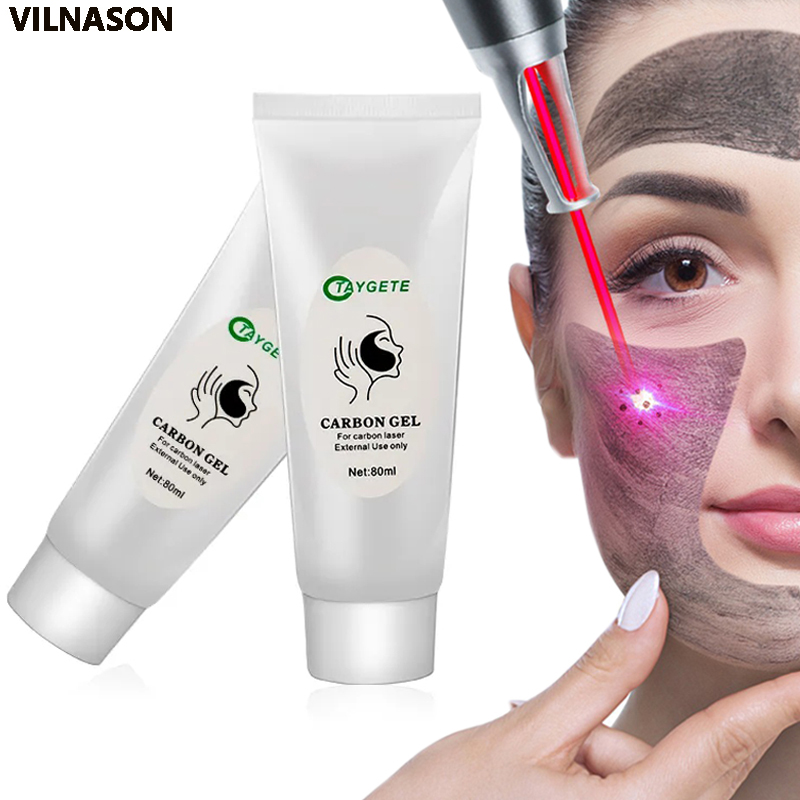 【Deal】 Carbon Black Gel for ND YAG Skin Peeling Skin Rejuvenation Moisturizing Whitening Deep Cleaning.