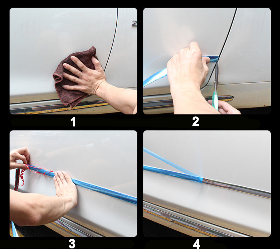 Car Styling Pvc Chrome Auto Car Body Kit Side Skirt Window Moulding ...