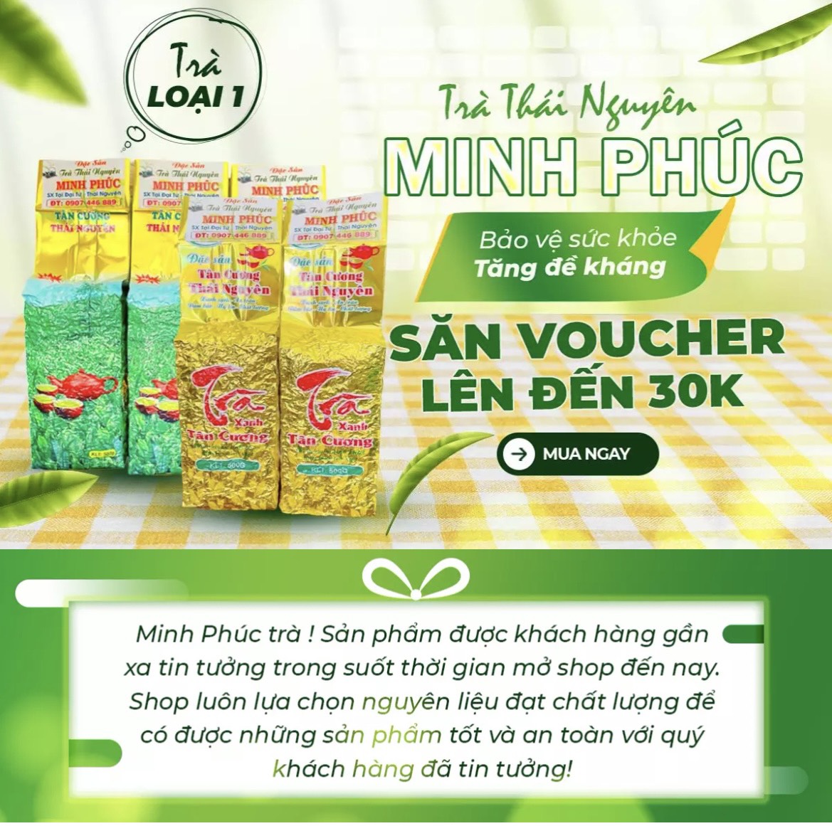 [TRÀ BẮC] 500G Trà Nõn Tôm Tân Cương Thái Nguyên