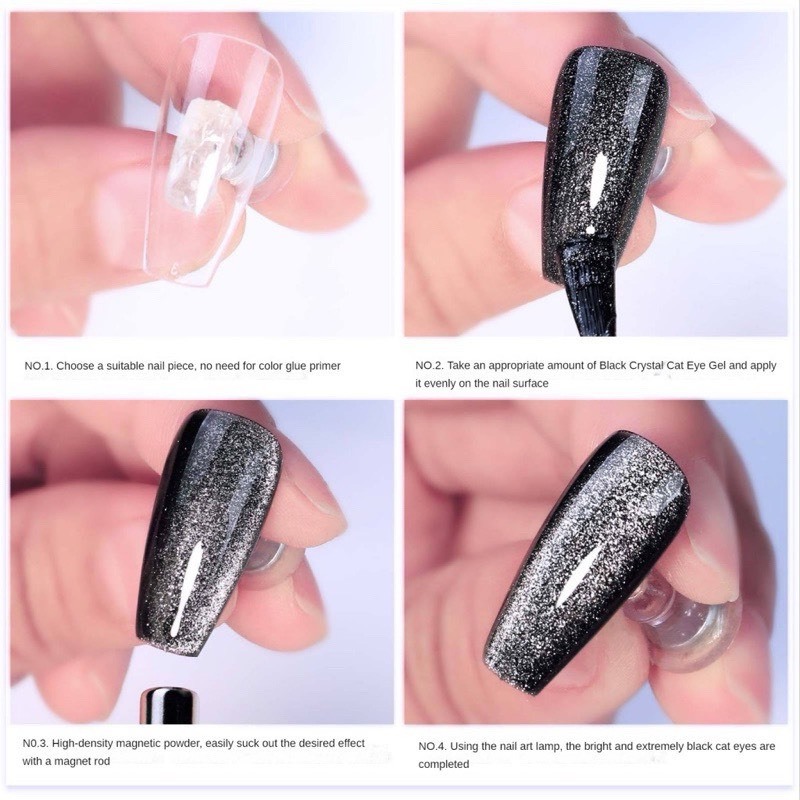 Sơn gel mắt mèo đen Dirse 15ml