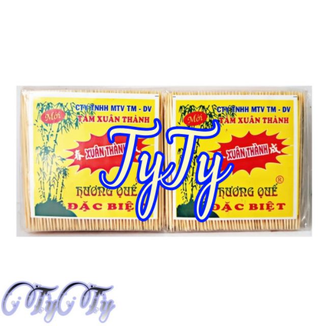 1 bịch 10 gói tăm xỉa răng hương quế