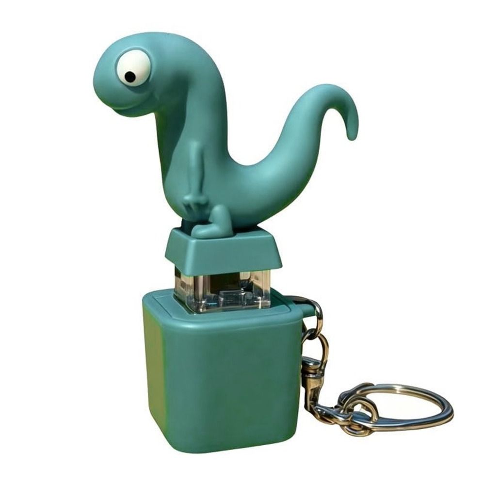 Funny Flash Effects Lizard Button Keychain With LED Colorful Lights ...