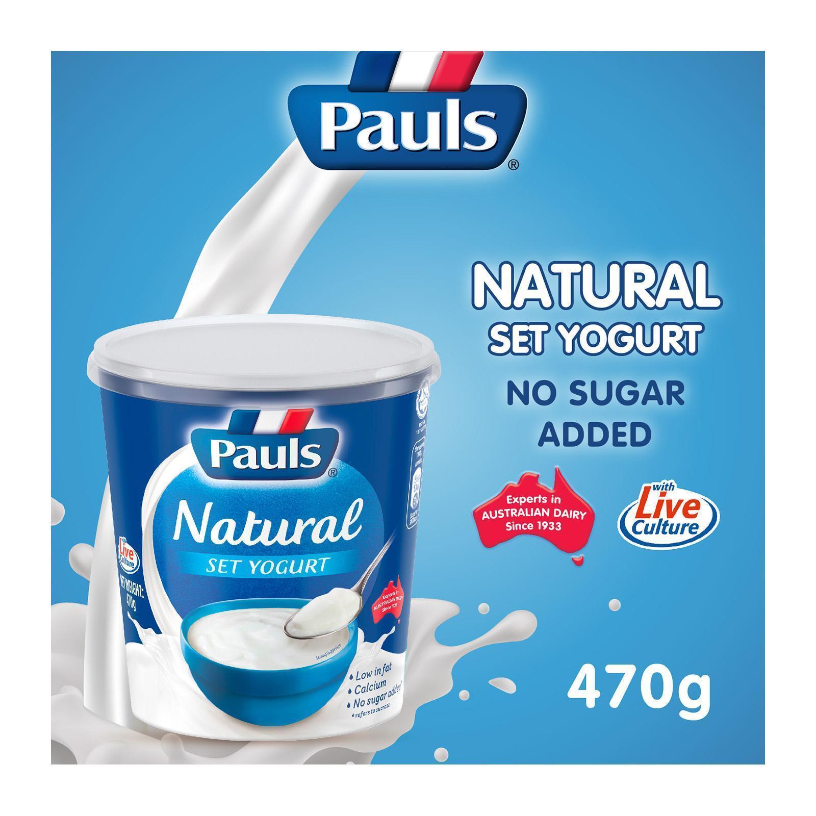 Pauls Natural Set Yogurt 470G Lazada Singapore