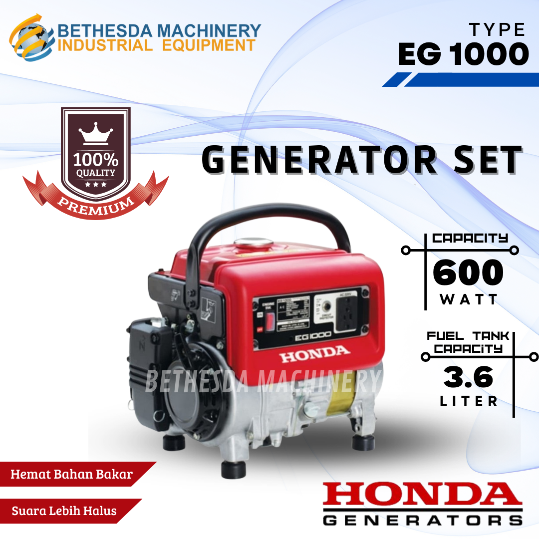 Mesin Genset / GENERATOR SET HONDA 800watt EG 1000 Lazada Indonesia