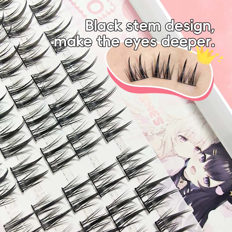 Derf Lông Mi Giả  5 Hàng 3d Dày Tự Nhiên E041