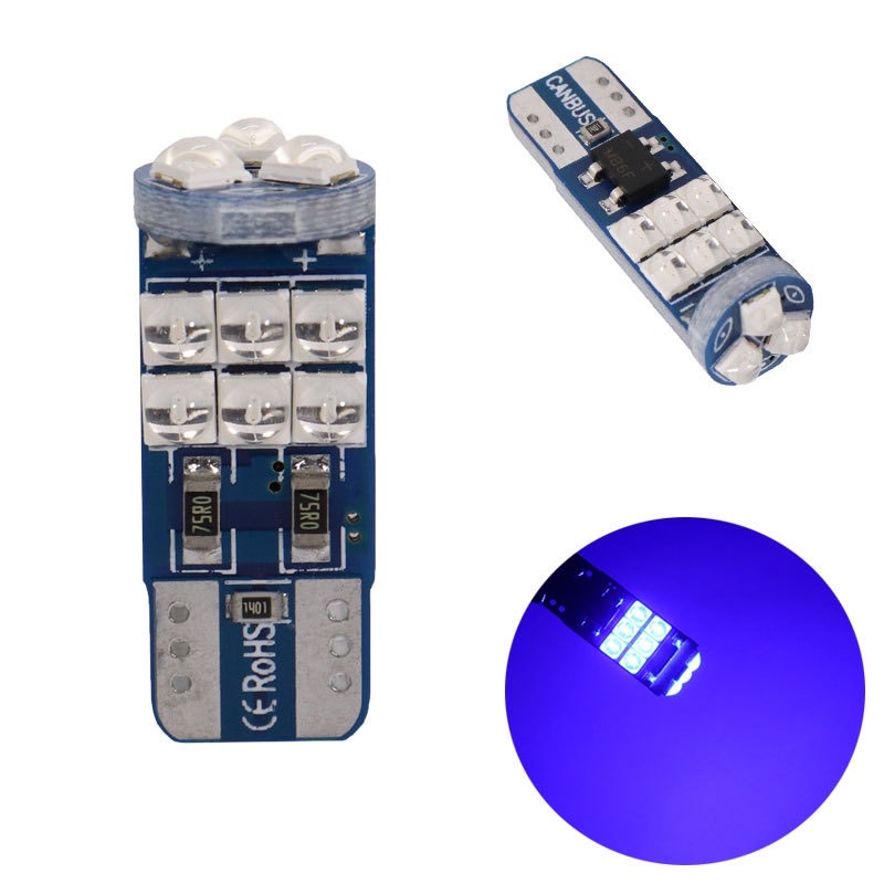 ไฟหรี่ LED T10 15smd 3030 (ราคา1ชิ้น) ไฟป้ายทะเบียนรถ T10 W5W สำหรับ ...