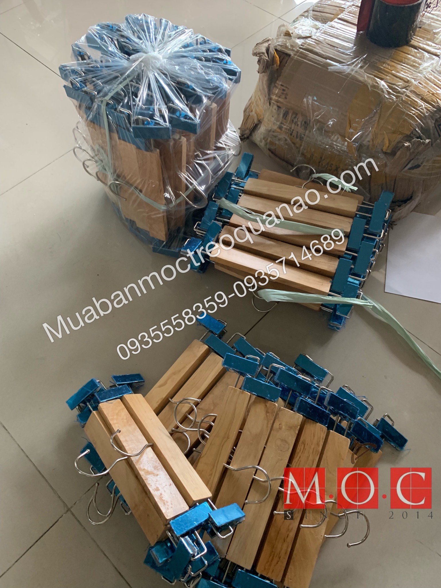 10 Móc Kẹp gỗ vàng người lớn