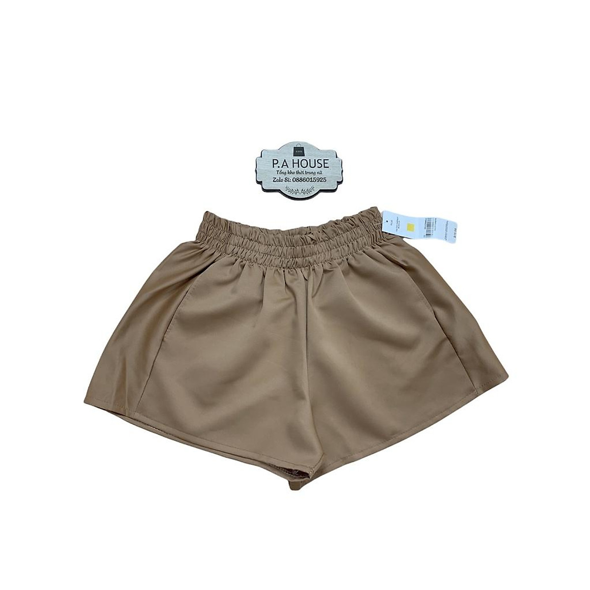 Quần short nữ phồng cạp chun co dãn