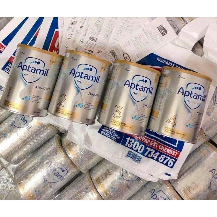 Sữa Aptamil Úc số 1, 2, 3 cho bé 900g-Số 3 (1 year +)