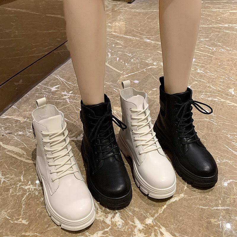 (full Box ) Giầy Bốt nữ cao cổ Boot Martin hàng đẹp tăng chiều cao MASBOTC211