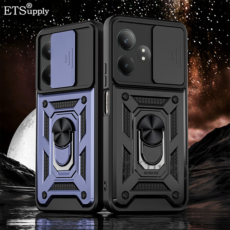 Phone case Realme GT NEO 6SE 6T GT6 Armor Ring Case Cover Adsorb Car Holder Shockproof Camera Protection Cover Back cover Realme GT6 GT NEO 6SE 6T 6 case.