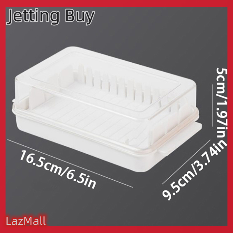 【Jettingbuy】 Flash Sale Kitchen Butter Dish Box Holder Tray With Lid Cheese Board Storage Container