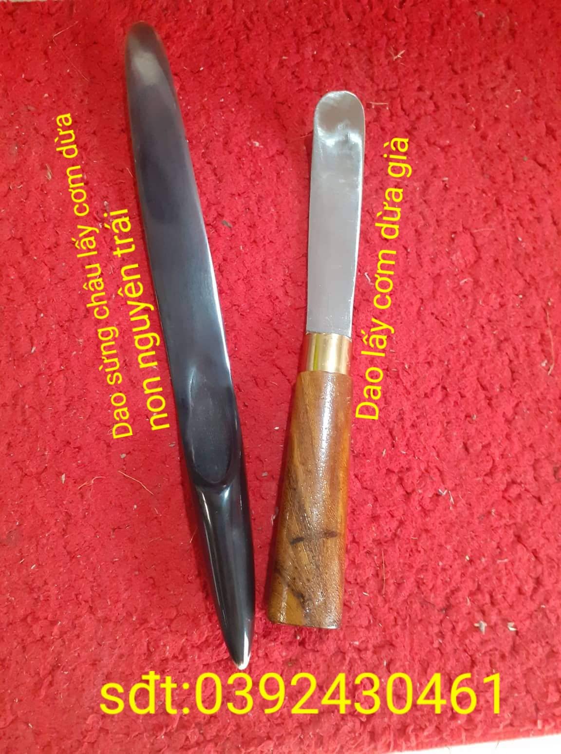 Bộ 2 dao lấy cơm dừa non nguyên trái, dao lấy cơm dừa già