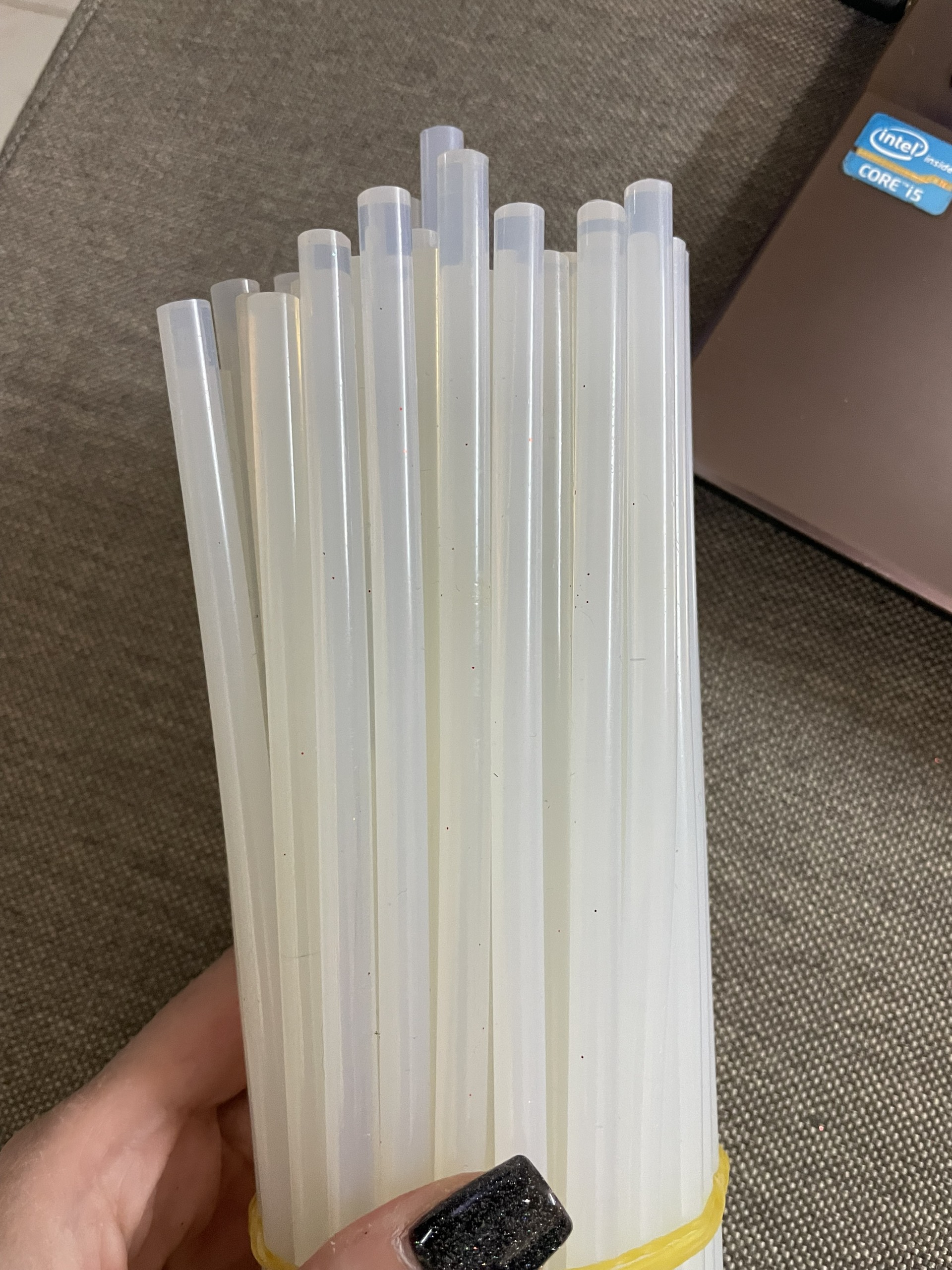 COMBO 5 CÂY KEO NẾN SILICON DÀI 25CM