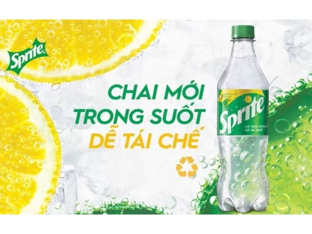 chai nước ngọt SpritE hương chanh 600ml